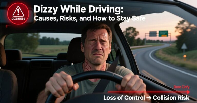 dizzy while driving