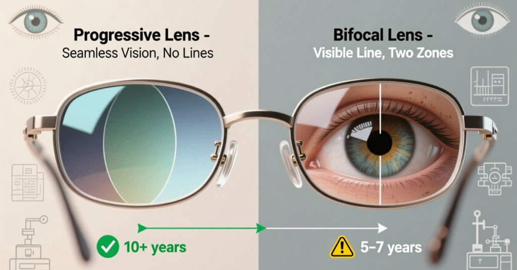 progressive lenses vs bifocals