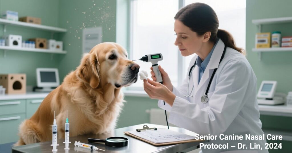 dog nose dripping anxiety