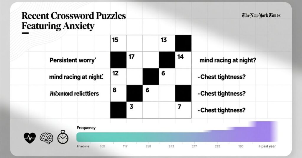 anxiety crossword clue