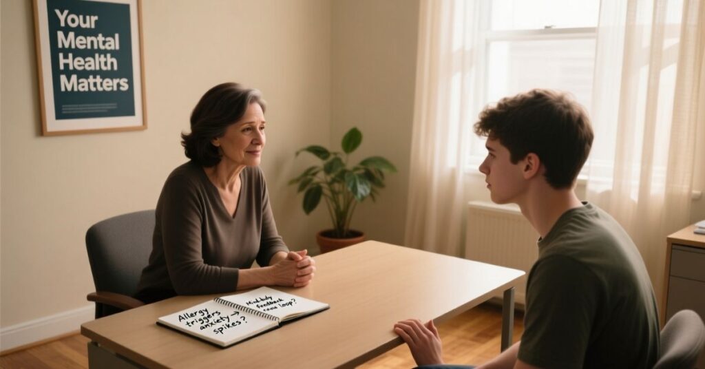 can allergies cause anxiety